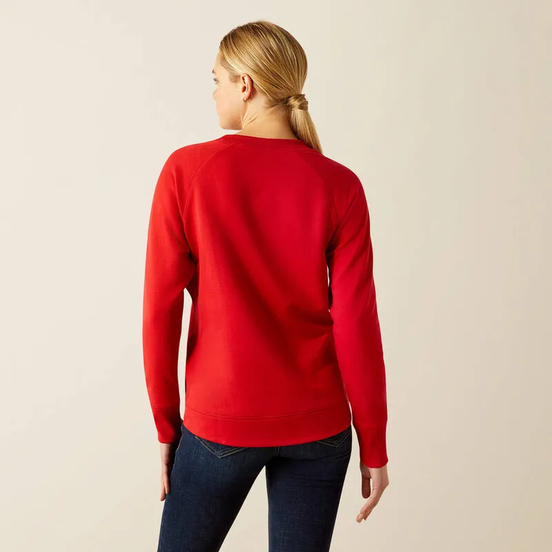Ariat Benicia Team Sweatshirt Red-2