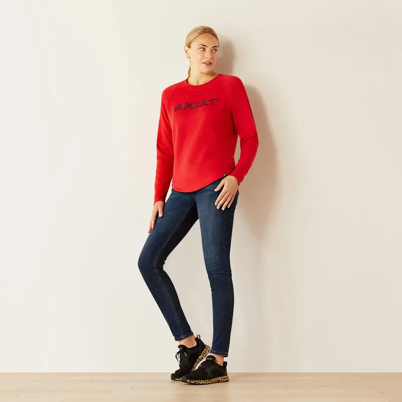 Ariat Benicia Team Sweatshirt Red-3