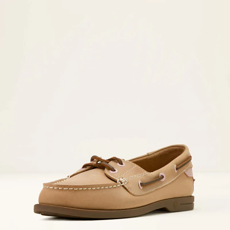 Ariat Antigua Boat Shoe Natural Tan-6