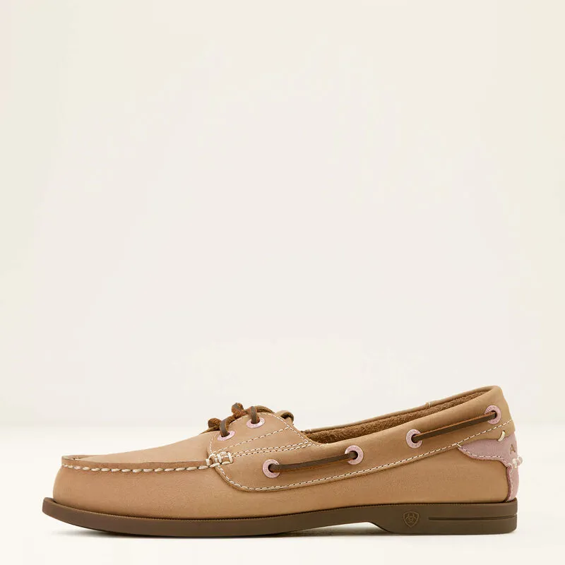 Ariat Antigua Boat Shoe Natural Tan-2
