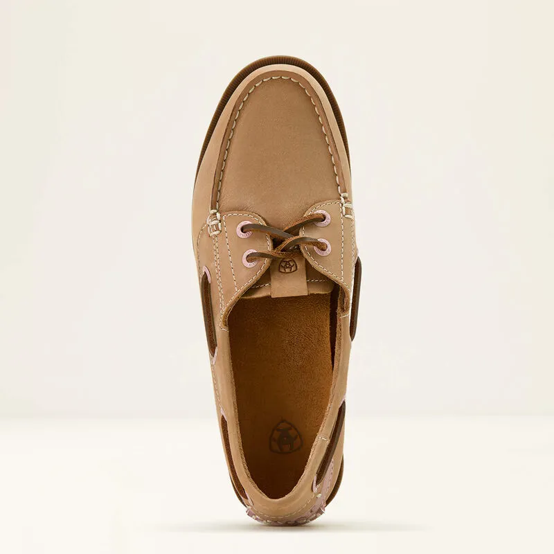 Ariat Antigua Boat Shoe Natural Tan-4