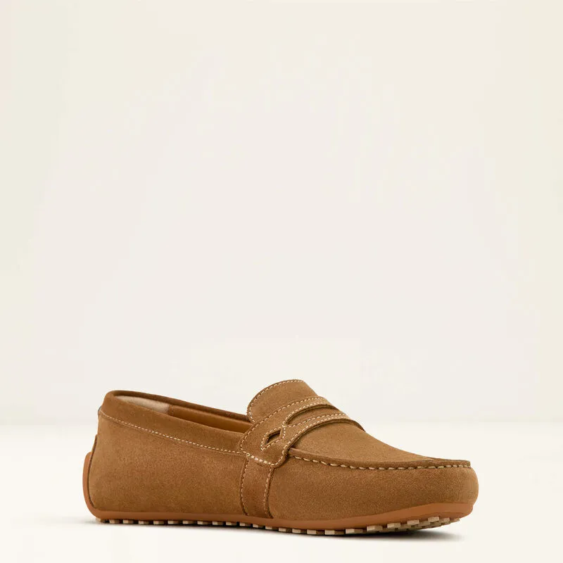 Ariat Selene Driving Moccasin Caramel Suede-2