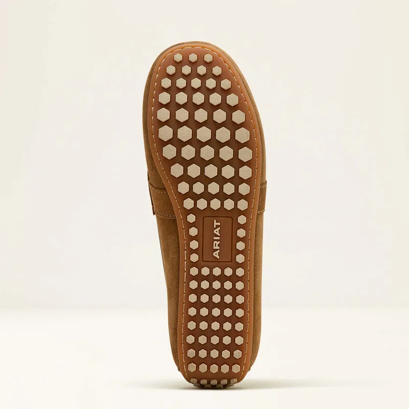 Ariat Selene Driving Moccasin Caramel Suede-5