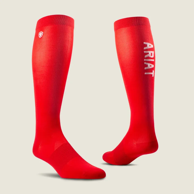 AriatTEK Essential Performance Socks Flame Scarlett