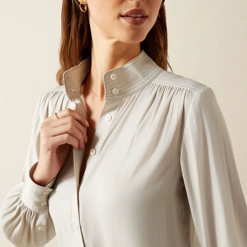 Ariat Osney Blouse White Alyssum-2