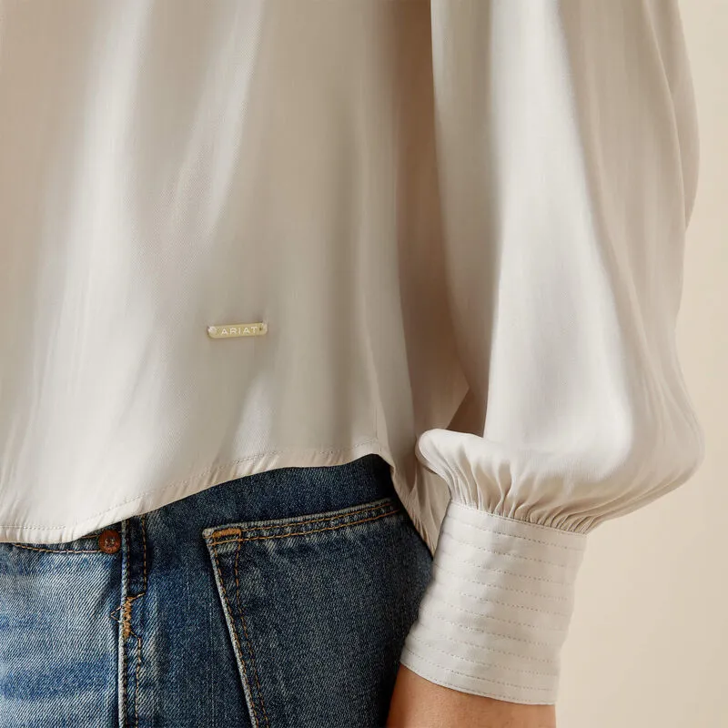 Ariat Osney Blouse White Alyssum-3