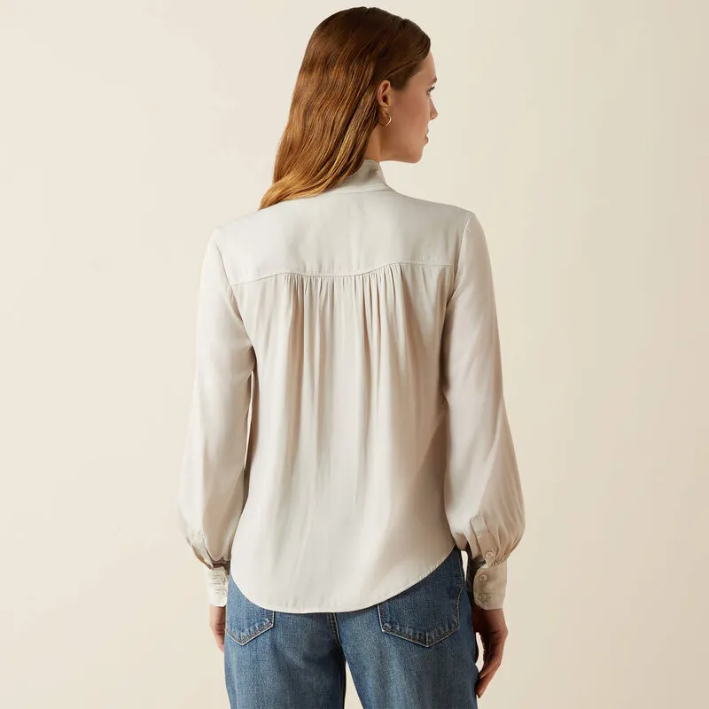 Ariat Osney Blouse White Alyssum-4