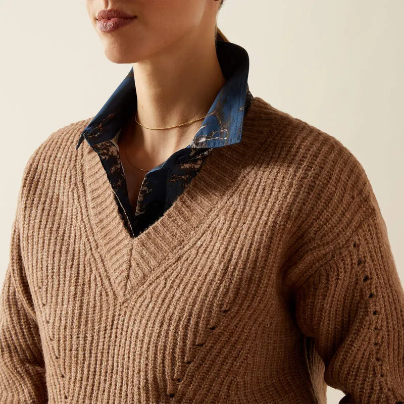 Ariat Blaydon Sweater Woodsmoke Heather-1