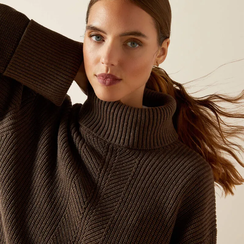 Ariat Lendal Sweater Coffee Bean Heather-1