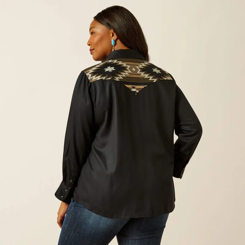 Ariat Dawn Western Shirt Black-1