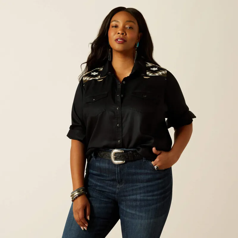 Ariat Dawn Western Shirt Black-3