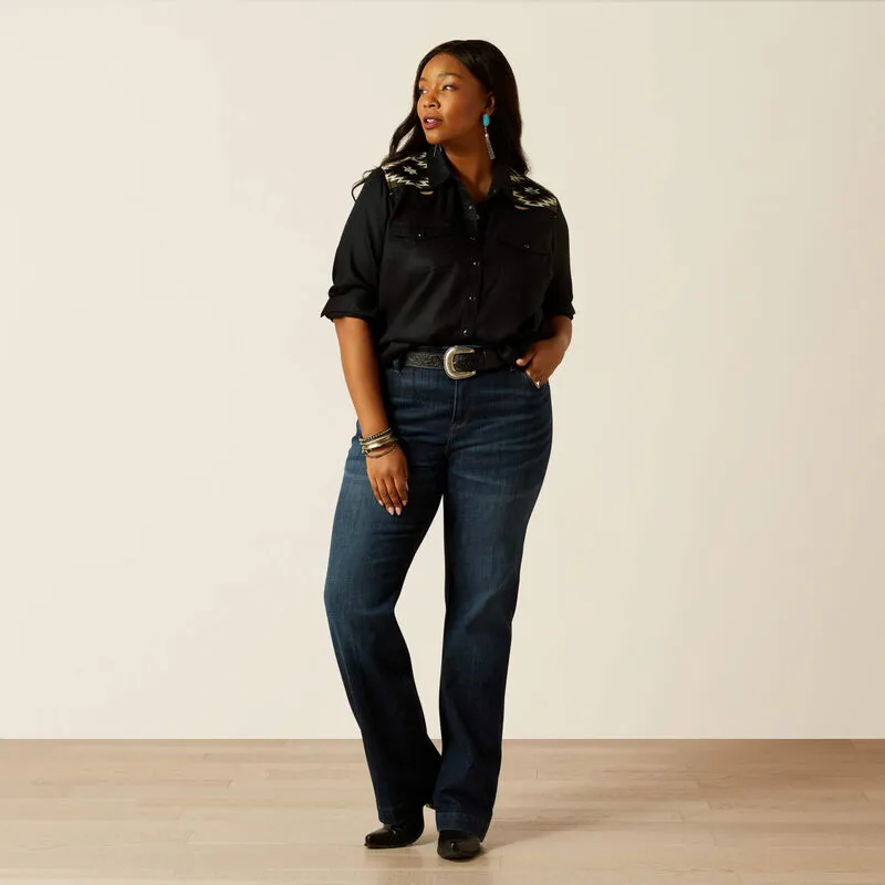 Ariat Dawn Western Shirt Black-4