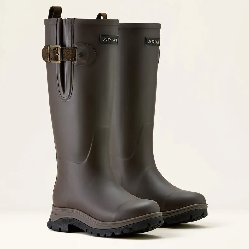 Ariat Woodstock Ladies Rubber Boot Bracken Brown