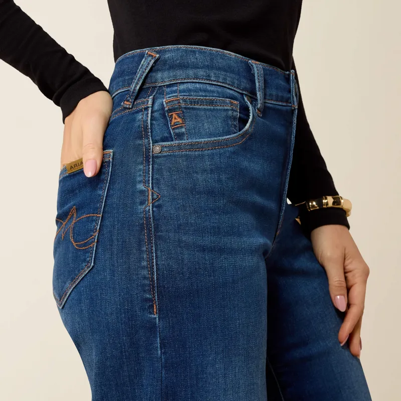Ariat High Rise Vilma Ultrastretch Wide Leg Jeans in Norwalk-3