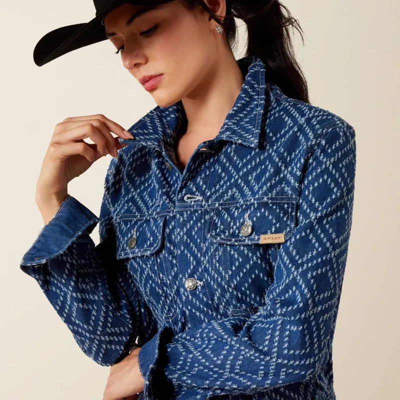 Ariat Boxy Crop Jacket in Needle Punch-4
