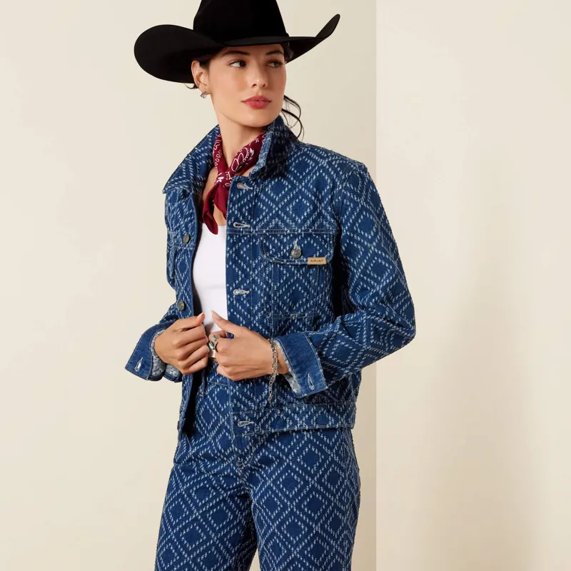 Ariat Boxy Crop Jacket in Needle Punch-1