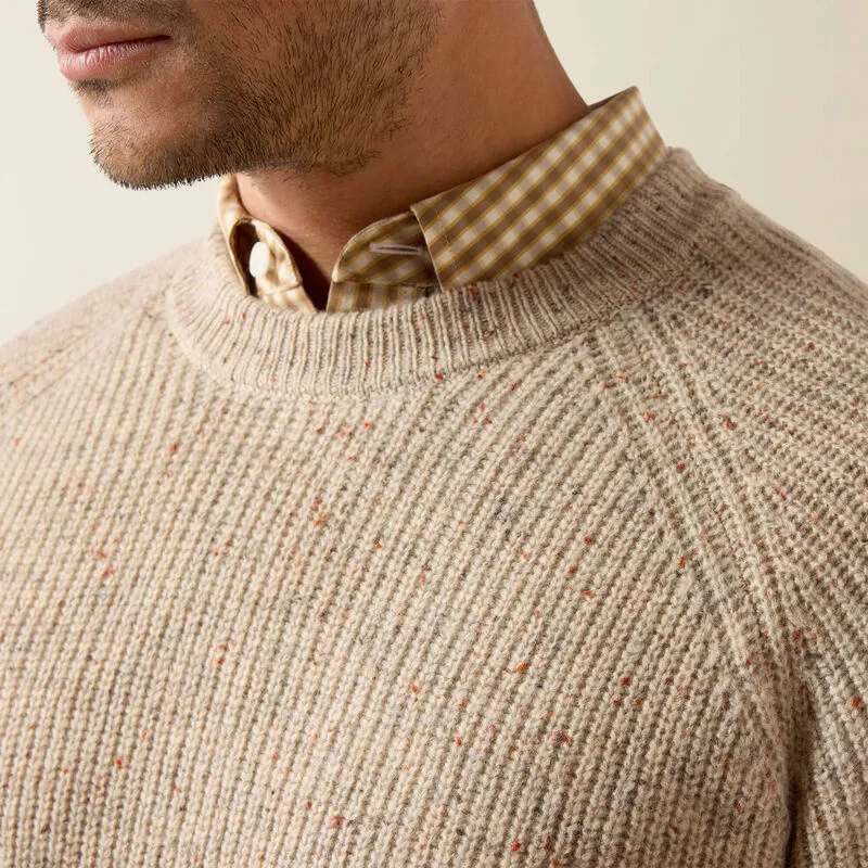 Ariat Heddon Sweater in Oatmeal Heather-4