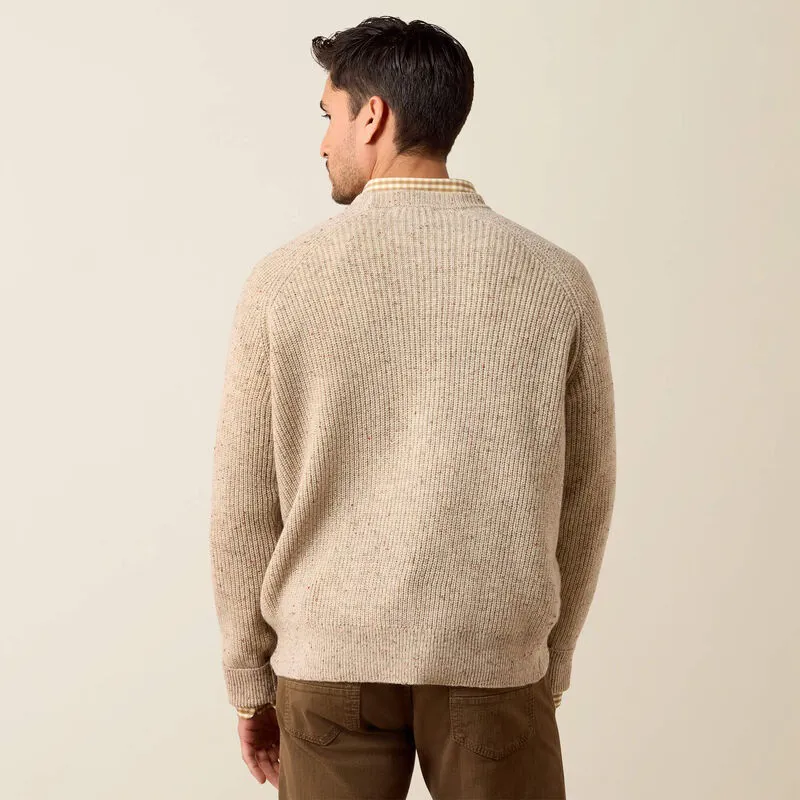 Ariat Heddon Sweater in Oatmeal Heather-1