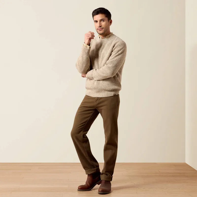 Ariat Heddon Sweater in Oatmeal Heather-2