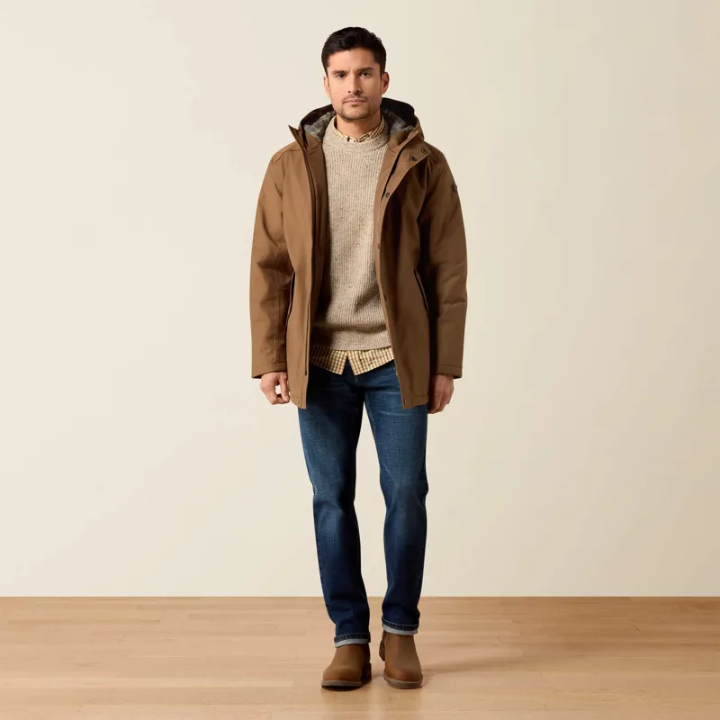 Ariat Barrowmere Waterproof Insulated Parka in Malt-2