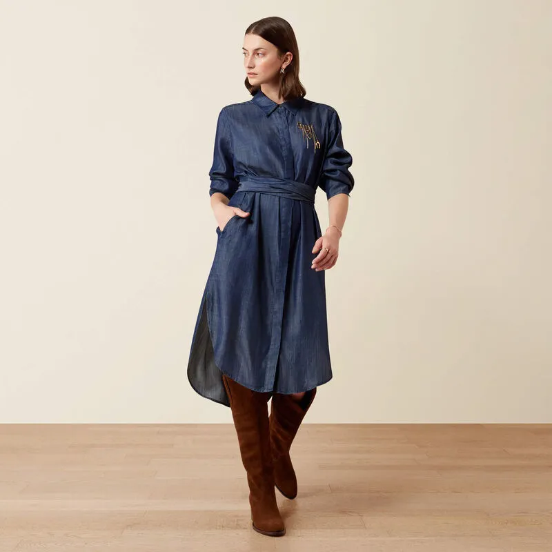 Ariat Culham Dress in Rein Blue-3