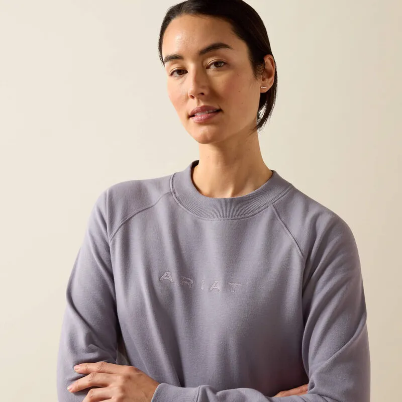 Ariat Martine Sweatshirt in Quicksilver-3