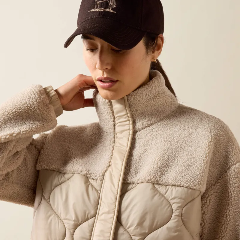 Ariat Sherpuff Jacket in Chateau Grey-4
