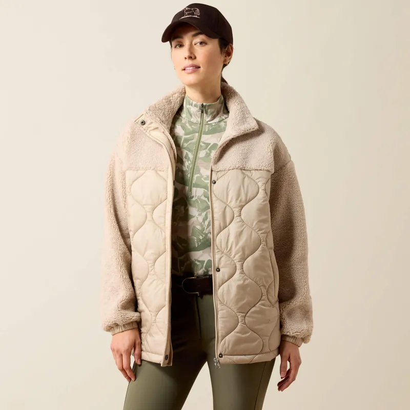 Ariat Sherpuff Jacket in Chateau Grey-3