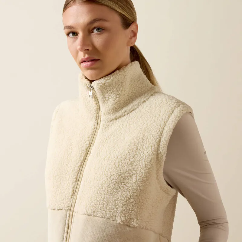 Ariat Laviolette Full Zip Vest in Almond Milk-3