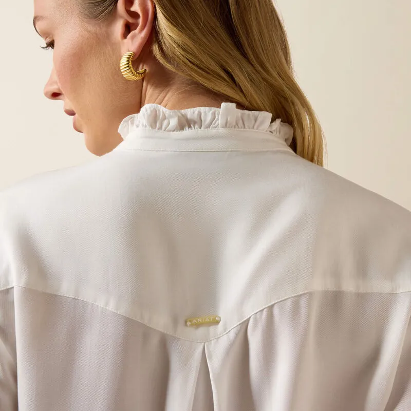 Ariat Cricklade Blouse in White-5