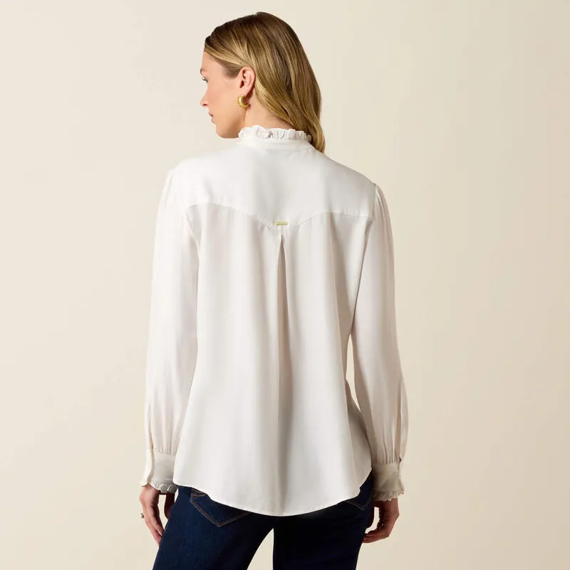 Ariat Cricklade Blouse in White-1