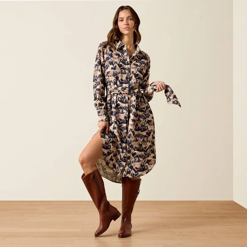 Ariat Culham Dress in Navy Coincide Print-3