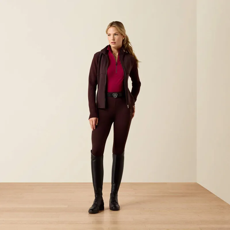 Ariat Skadi Full Zip Fleece in Chocolate Plum-1