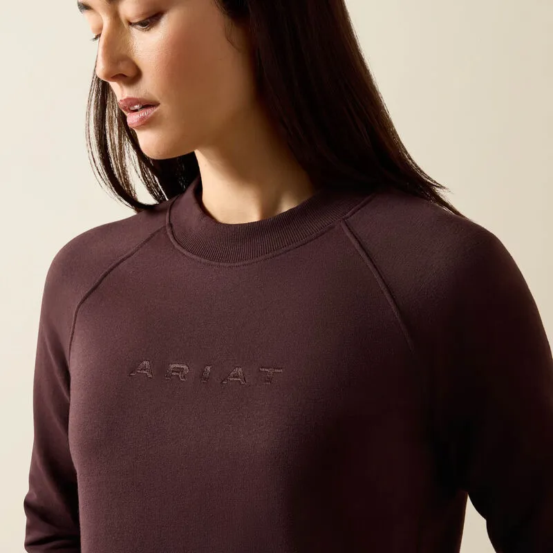 Ariat Martine Sweatshirt in Chocolate Plum-4