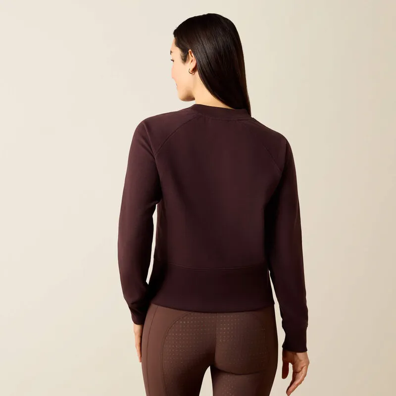 Ariat Martine Sweatshirt in Chocolate Plum-2