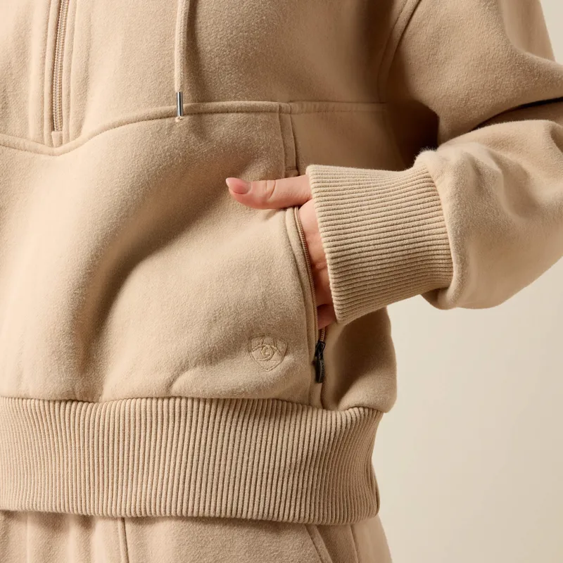 Ariat Compass 1/2 Zip Sweatshirt in Moonstone-3