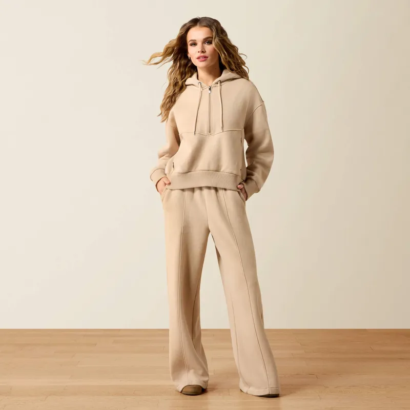 Ariat Compass 1/2 Zip Sweatshirt in Moonstone-2