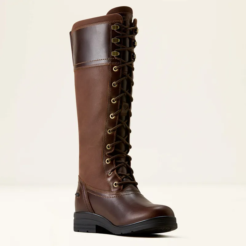 Ariat Women's Wythburn Waterproof Boot in Tobacco Brown-2