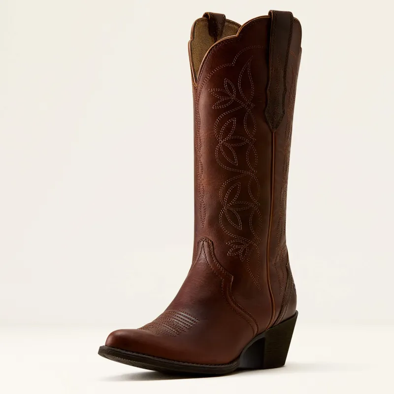 Ariat Heritage Blossom J Toe Western Boots in Vintage Caramel-1