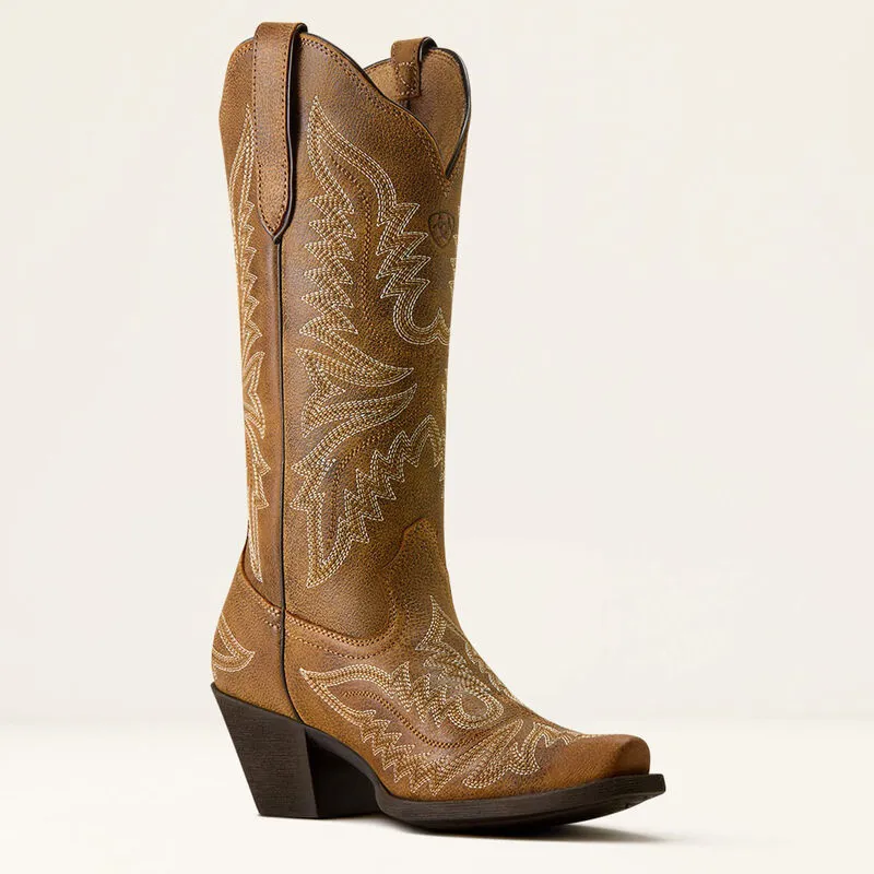 Ariat Round Up Collins Western Boot in Brown Bomber-5
