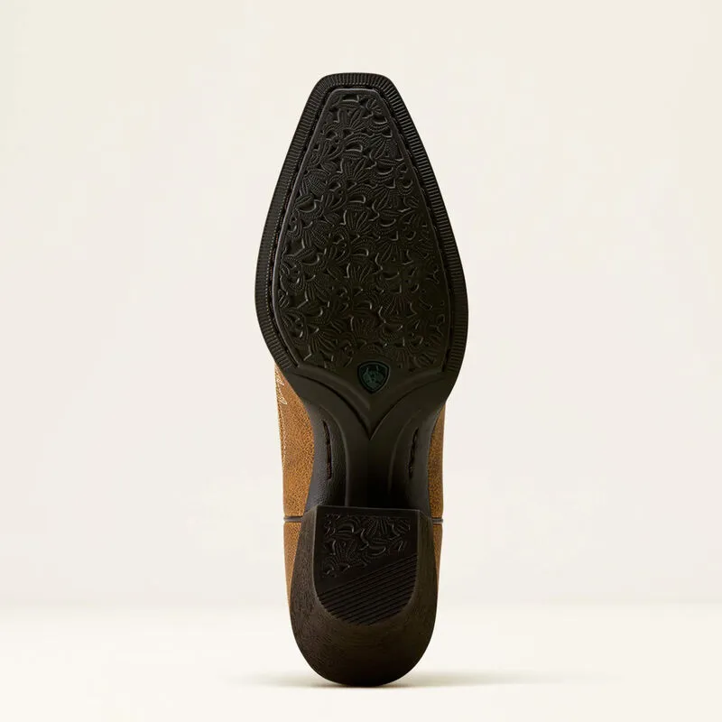 Ariat Round Up Collins Western Boot in Brown Bomber-2
