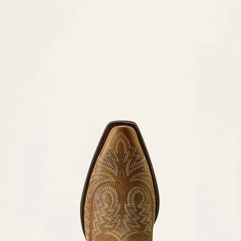 Ariat Round Up Collins Western Boot in Brown Bomber-3