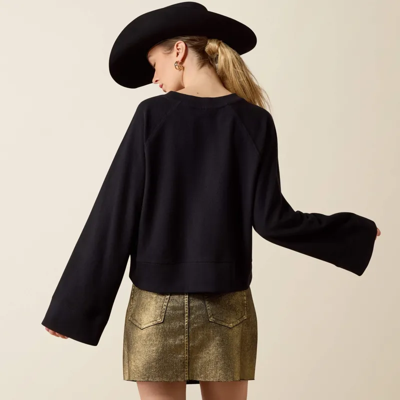 Ariat Steer Statement Sweatshirt in Black-1