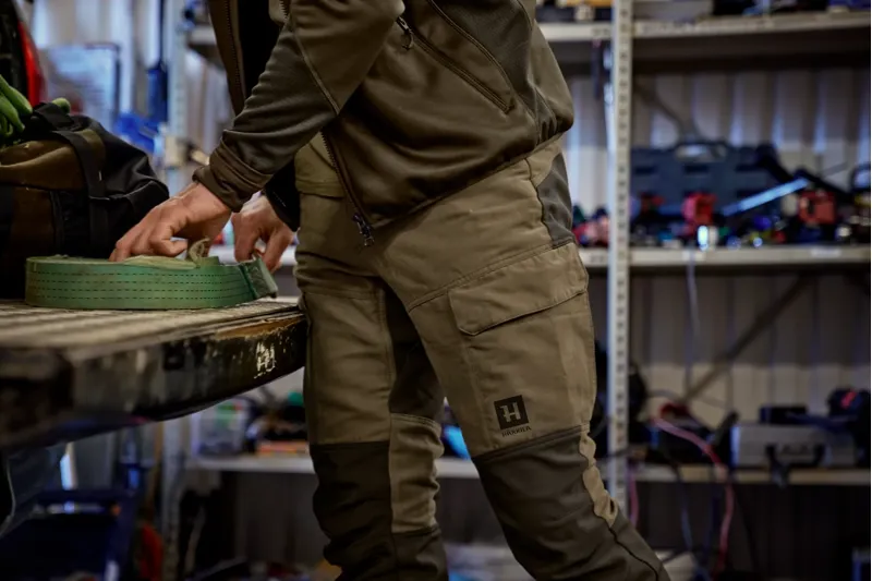 Harkila Scandinavian Trousers in Dark Olive/Willow Green-1