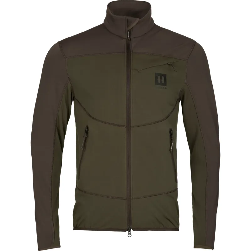 Harkila Olaf Fleece Jacket Willow Green/Shadow Grey