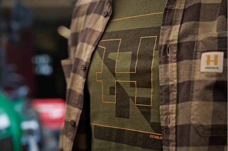 Harkila H-Logo Short Sleeve T-Shirt Dark Olive-2