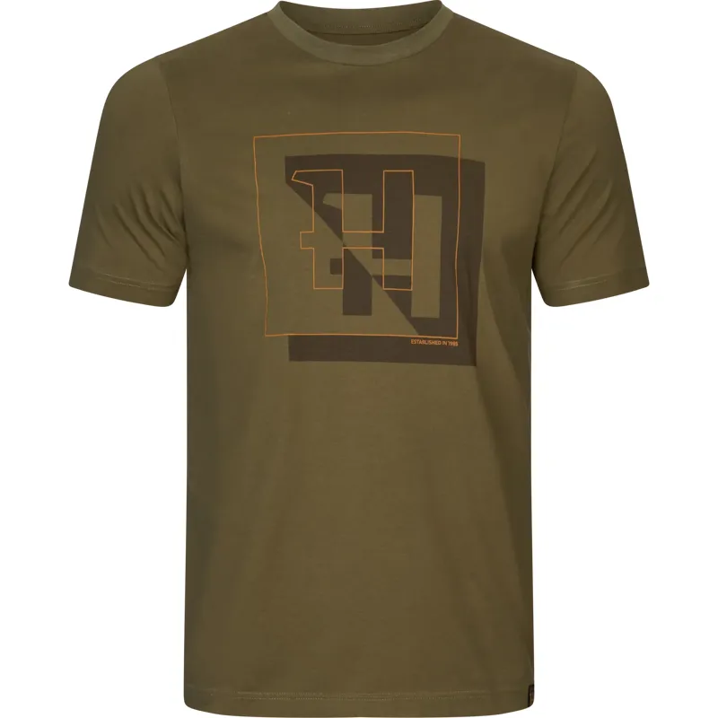 Harkila H-Logo Short Sleeve T-Shirt Dark Olive