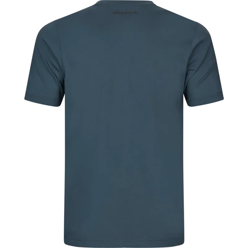 Harkila H-Logo Short Sleeve T-Shirt Sea Blue-1