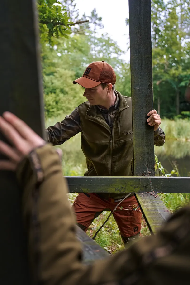 Harkila Fjell Fleece Waistcoat Hunting Green/Willow Green-4