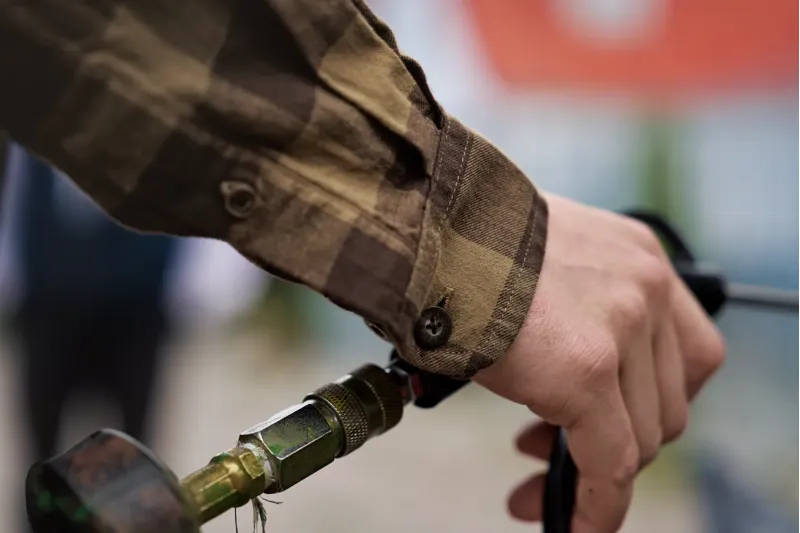 Harkila Mens Scandinavian Long Sleeve Shirt Antique Bronze Check-5